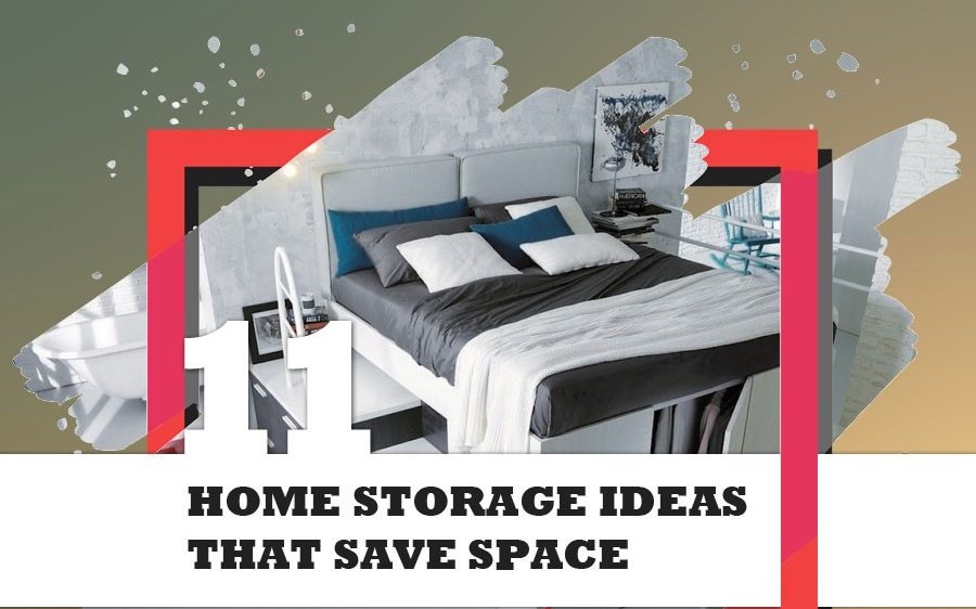 11 Exciting Space Saving Home Storage Ideas (Infographic)